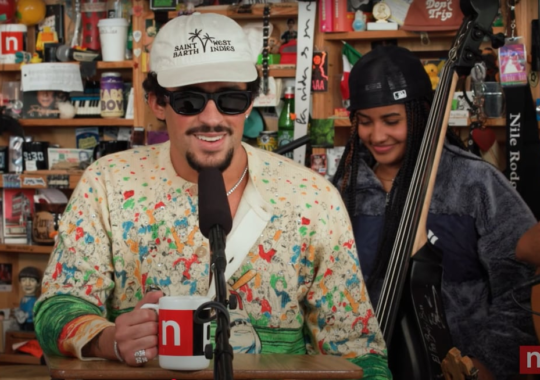 Bad Bunny carries the taste and sounds of Puerto Rico at a small table concert Entertainment in the United States