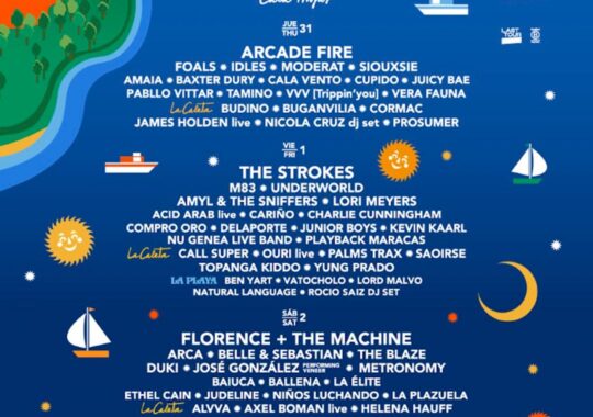 The festival announced the beach day schedule